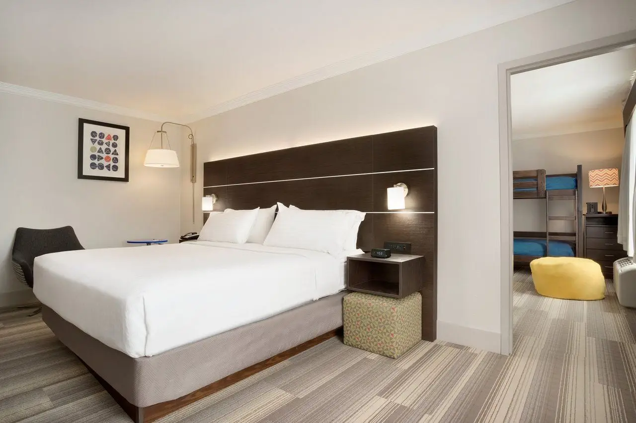 A modern guest room at [Holiday Inn Express Allen