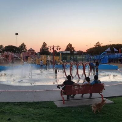 KidMania Sprayground at Celebration Park Sunset