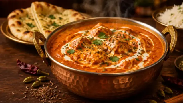 A bowl of butter masala at The Monks in Allen, TX