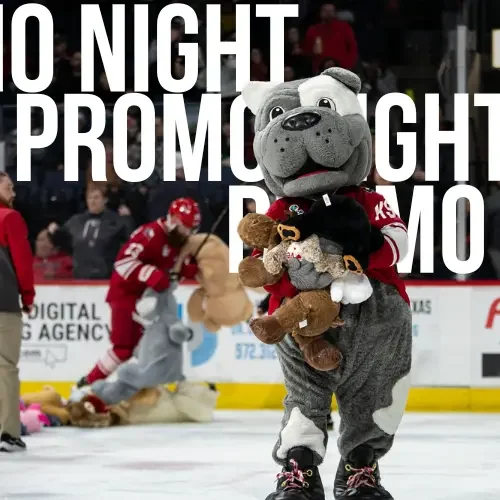 Allen Americans 12.23 Teddy Bear Toss