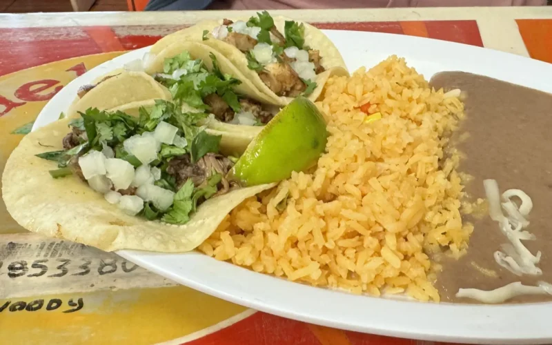 El Grande Burrito Taco plate